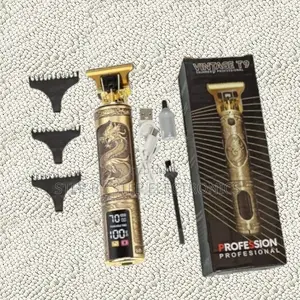 Cordless Rechargeable Vintage T9 Dragon Hair Clipper Trimmer With Led