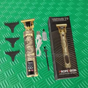 Professional Barber Vintage T9 Dragon Hair Clipper Trimmer With Led