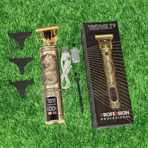 Professional Vintage T9 Dragon Cordless Hair Clipper With Digital Led