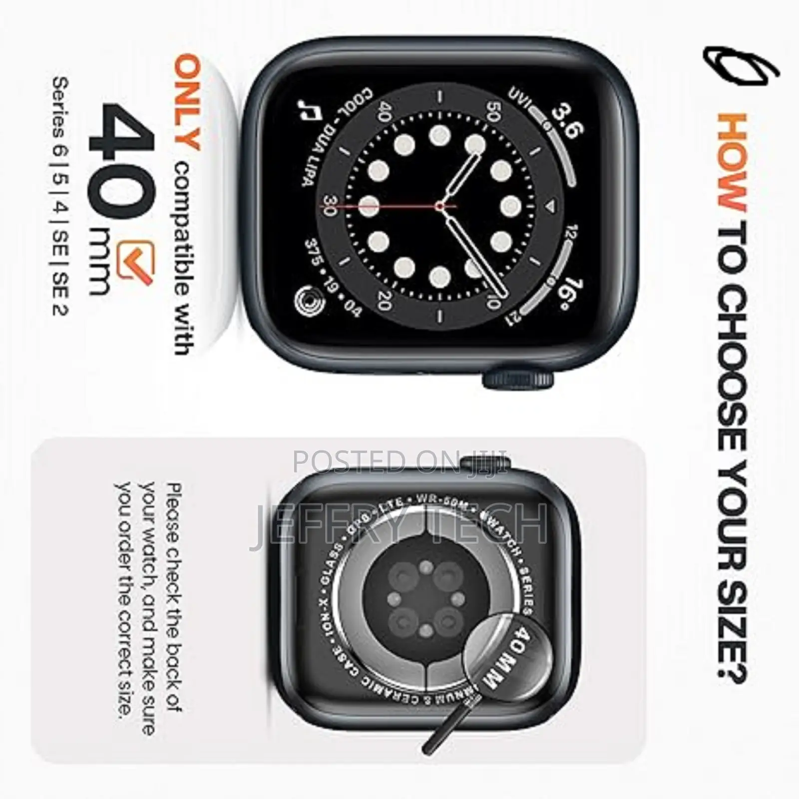 Goton Apple Watch Screen Protector Series 6/5/4, Se 3/2/1 40mm Case