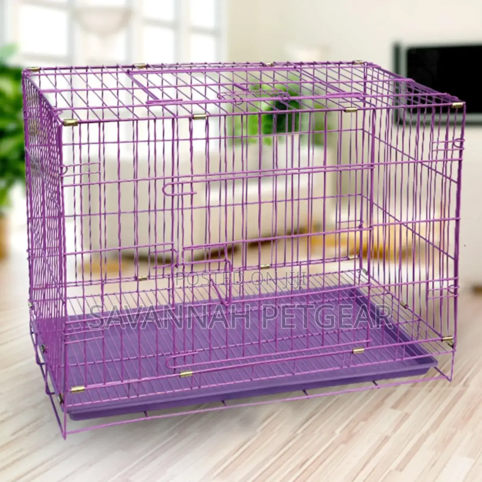Moveable Welded Wire Mesh Pet Cage/Crate for Dogs - Medium Size