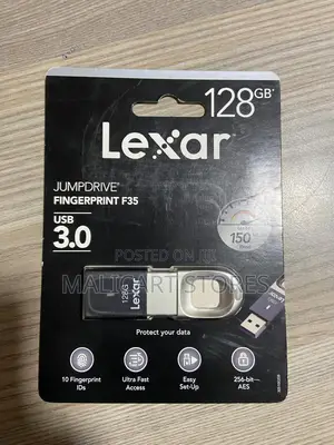 Lexar Fingerprint F35 128gb Usb 3.0 Flash Drive
