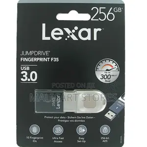 Lexar Jumpdrive Fingerprint F35 256gb Usb 3.0 Flash Drive
