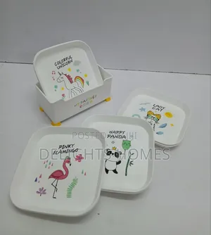 Spit Kids Snack Plates With Stand-Alp