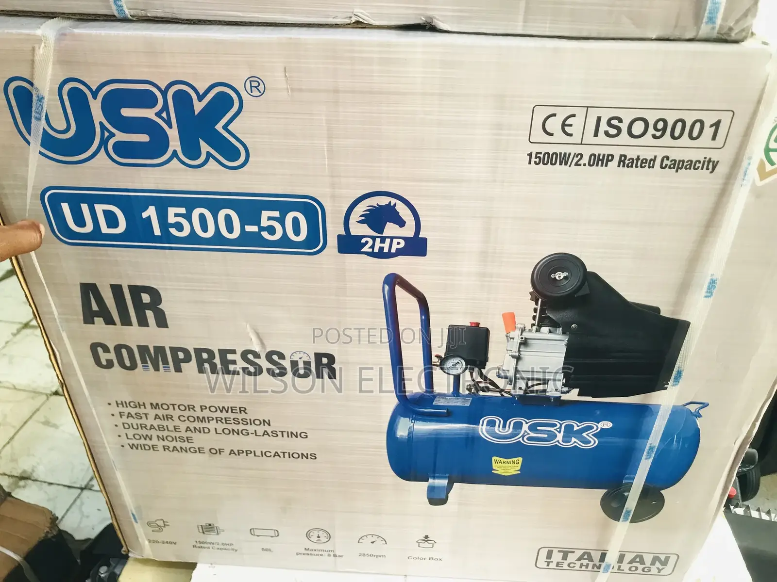 Electric Air Compressor. 50ltr