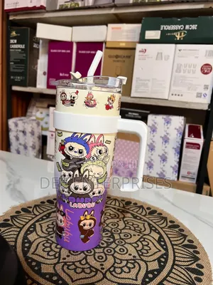 Labubu Stanley Mug With Steel Straw Straw Extension