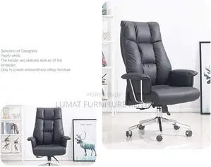 Director’S Reclining Leather Office Seat – Adjustable