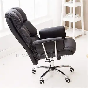 Director’S Reclining Leather Office Seat – Adjustable