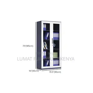 Premium Full Glass Filing Cabinet – Elegant Finish