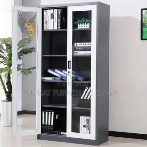 Premium Full Glass Filing Cabinet – Elegant Finish