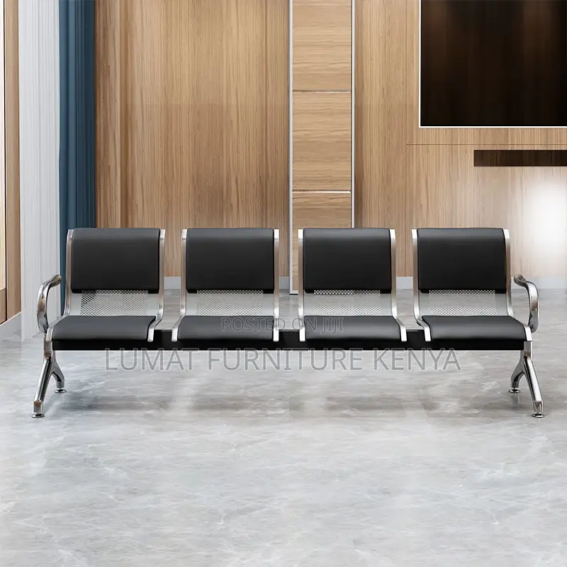Modern 4-Link Waiting Bench – Office/Reception