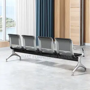 Modern 4-Link Waiting Bench – Office/Reception