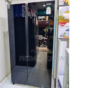 Von Fridge Side by Side No Frost 429l( Black)
