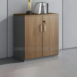 Classic Wooden Office Cupboard – 2-Door Design
