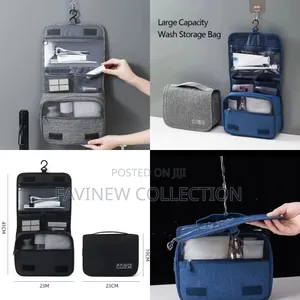 Portable Cosmetic Makeup Toiletry Bags With Hooks