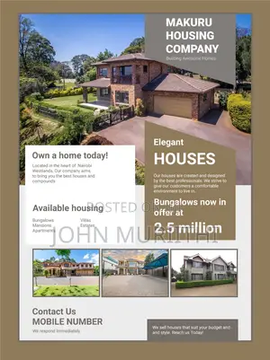 House For Sale Flyer And Poster Design Services