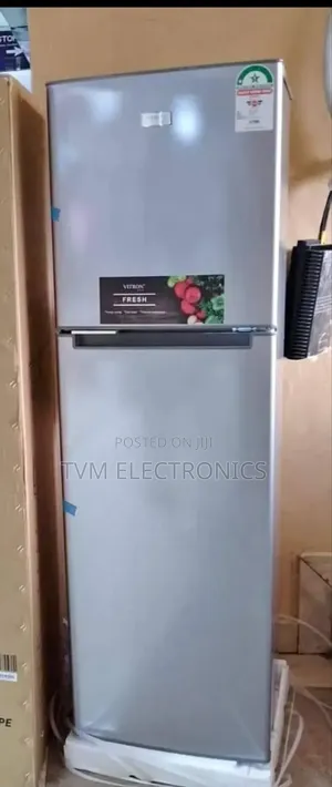 Vitron Vdr170ds 170 Liters Double Door Fridge Silver Hairline