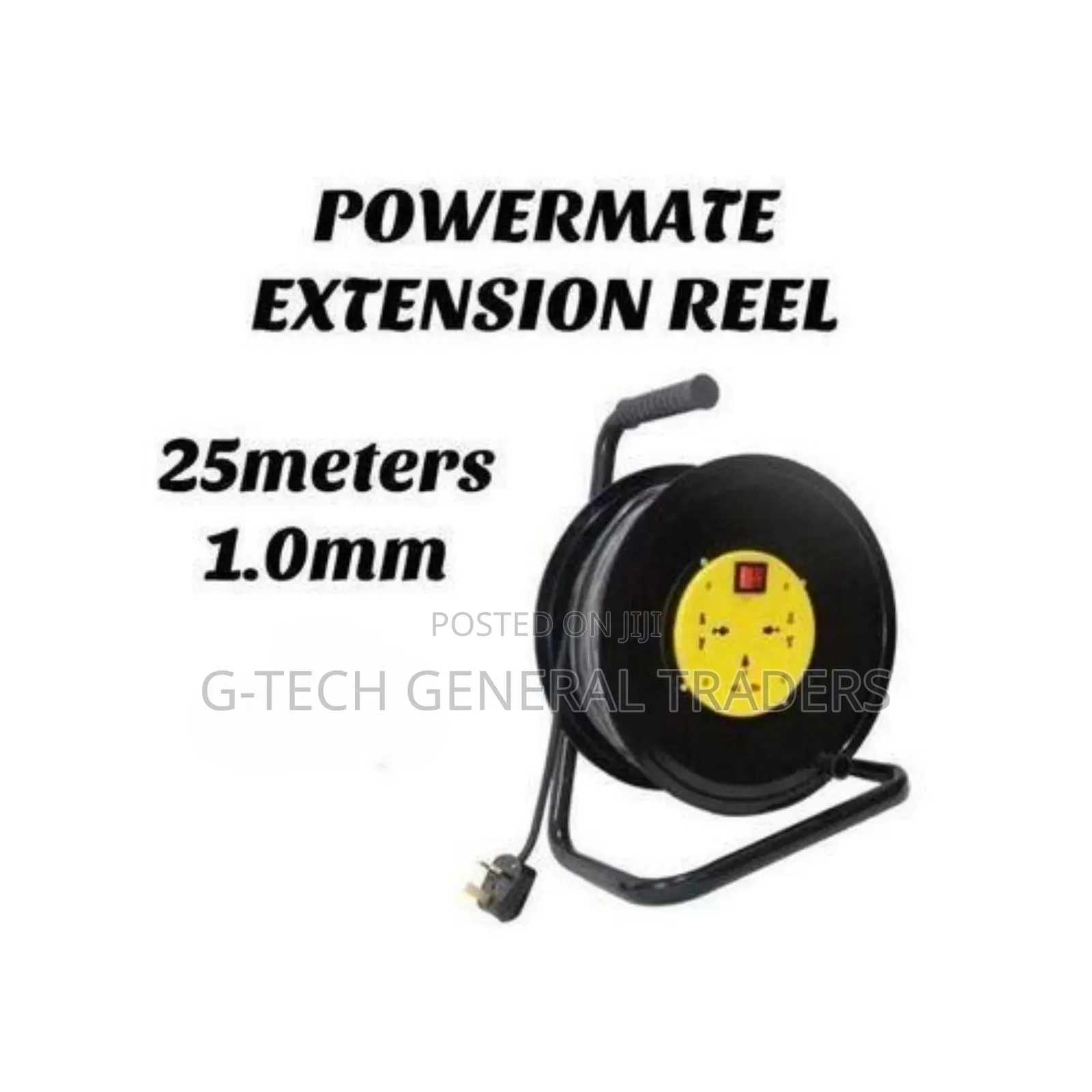 Powermate Extension Reel 25m Cord,1.0mm