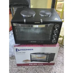 Premier 60l Electric Oven With 2 Electric Hotplates