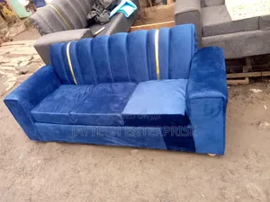 Navy Blue 3 Seater Coach