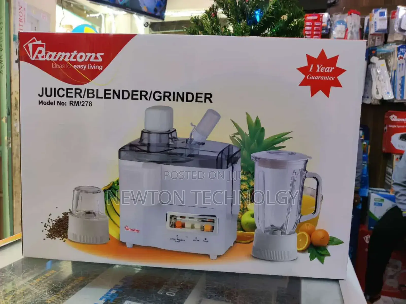 Ramtons 3in1 Juicer, Blender and Grinder Rm278