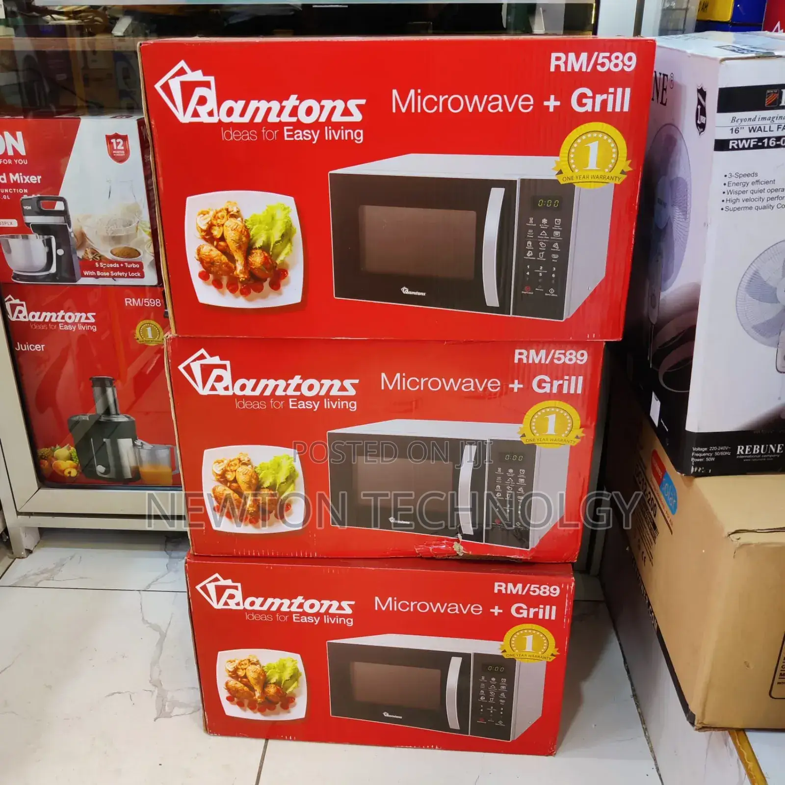 Ramtons 23litres Rm589 Microwave With Grill Rm589 (Silver)