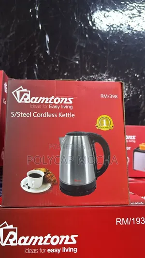 Ramtons Rm/398 Cordless Electric Kettle 1.7l Stainless Steel