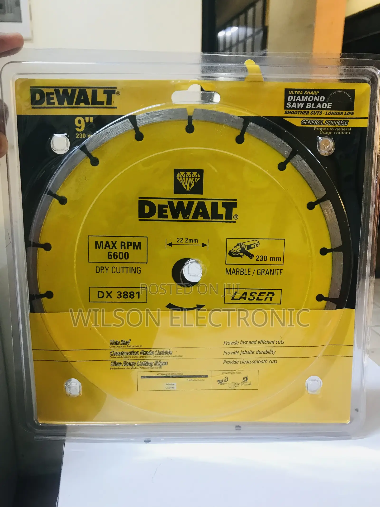 Dewalt Angle Grinder Diamond Saw Blade. 9 Inches