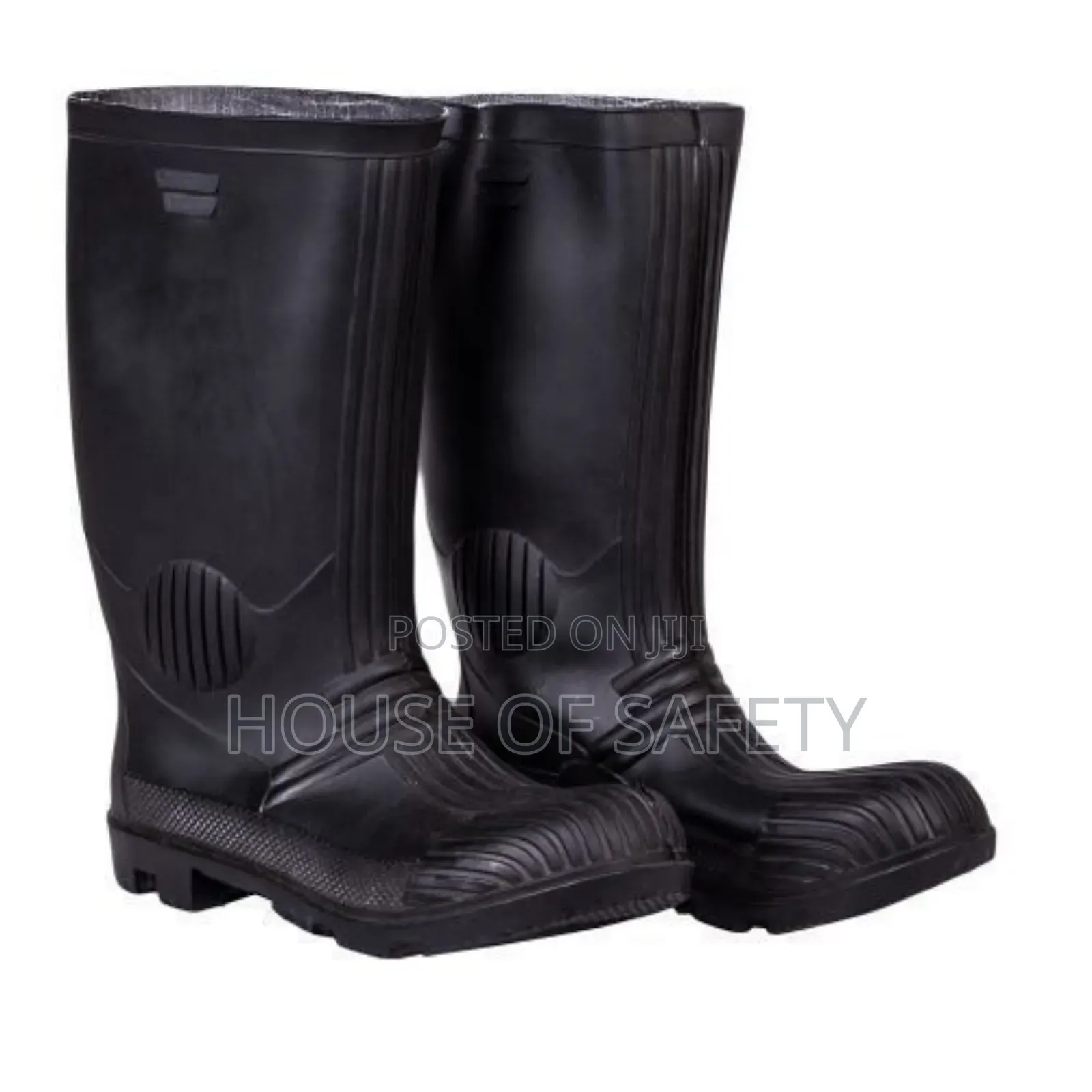 Heavy Black Duty Rubber Gumboots