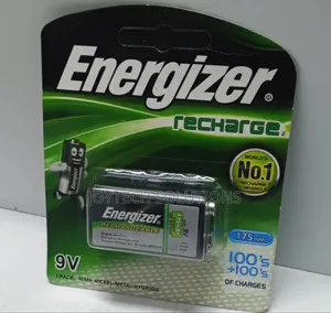 Energizer Rechargeable 9v. 175mah Rechargeable Brand.
