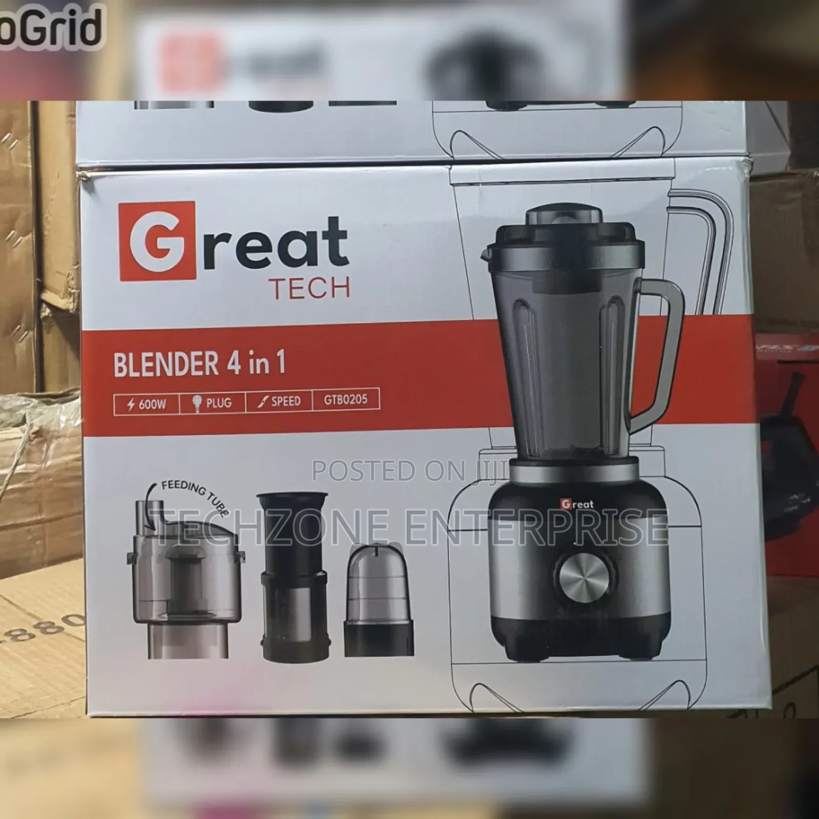 4 in 1 Great Tech Blender High-Speed Multi Function Quality Blender 