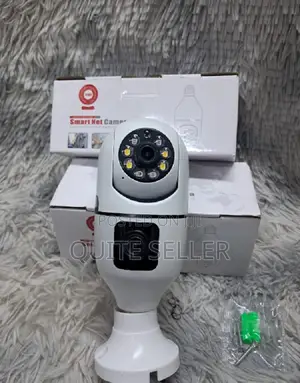 Dual Lens V380 PTZ Bulb Ip Night Vision Camera Bulb Dual Lense Camera