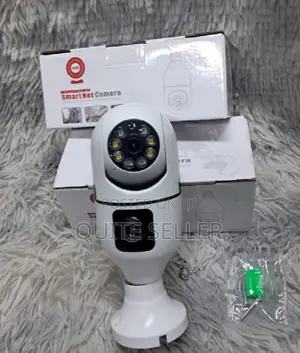 New Dual Lens V380 Pro PTZ Bulb Ip Night Vision Camera 360-Degree