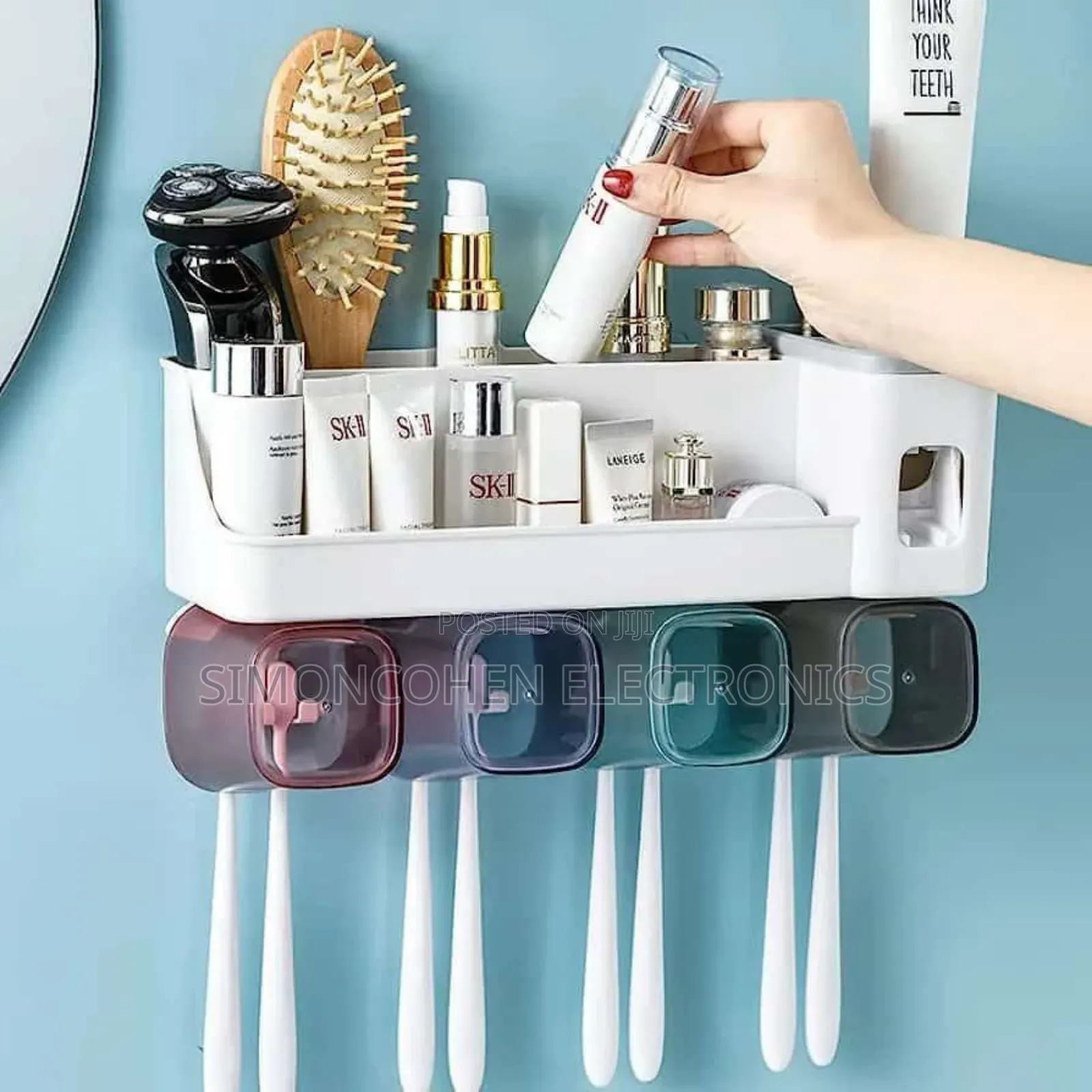Maharsh 4 Cups Toothpaste Dispenser And Organizer