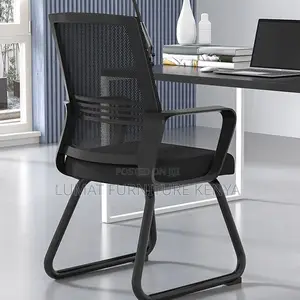 Modern Cantilever Office Guest Chair – Mesh Back