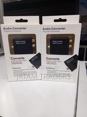 Audio Converter With Optical Cable