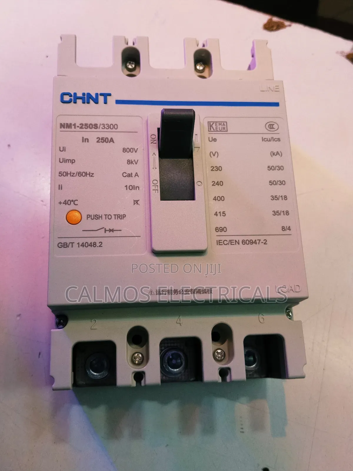 250a McCb 3pole Chint