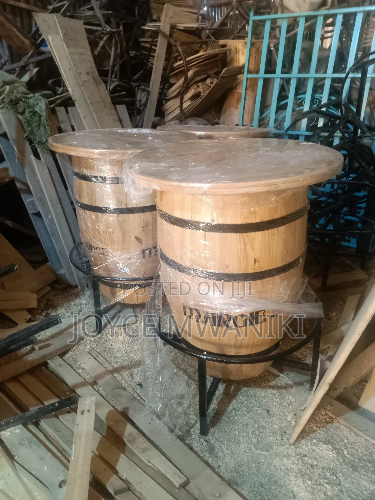 High Bar Barrel Branded Table 