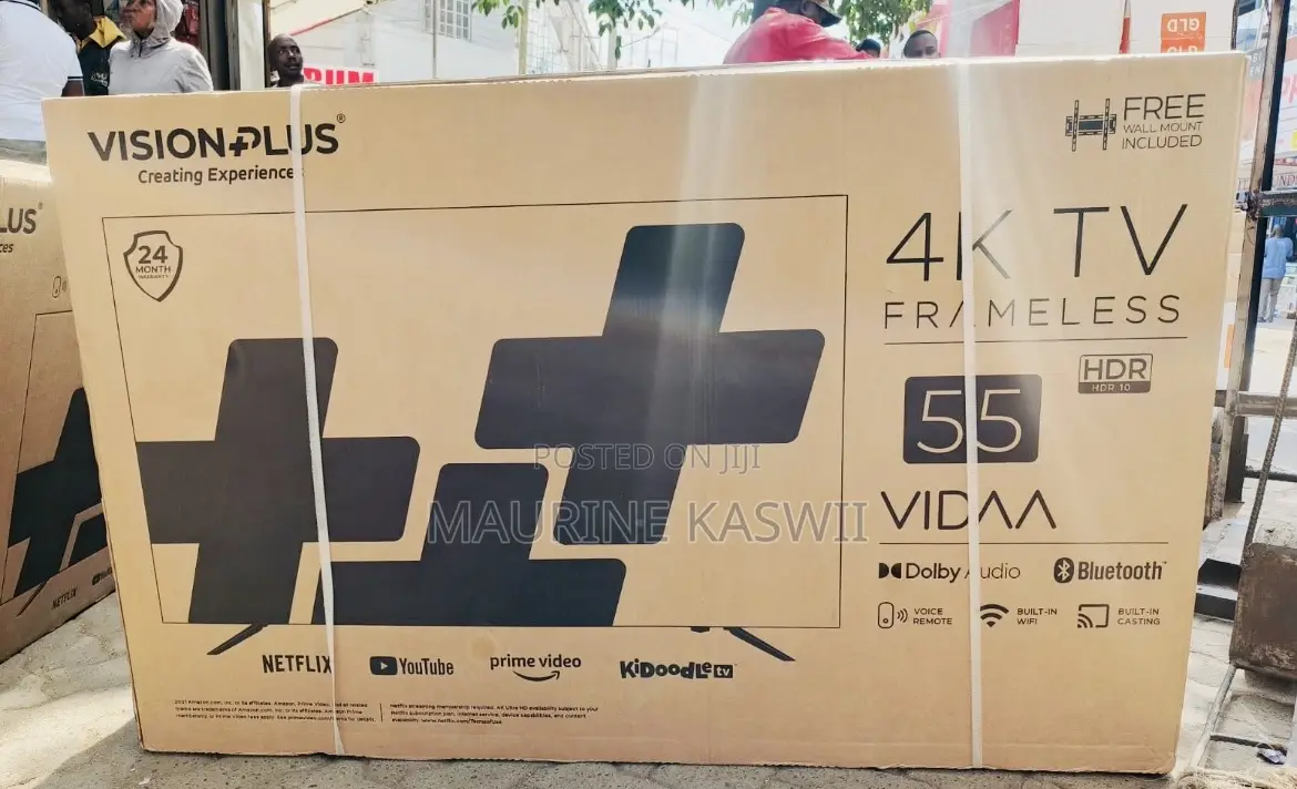 Vision Plus 55” Inch Uhd Frameless With Bluetooth