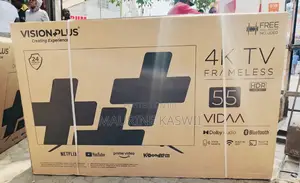 Vision Plus 55” Inch Uhd Frameless With Bluetooth