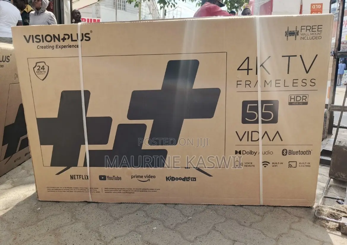 Vision Plus 55” Inch Uhd Frameless With Bluetooth