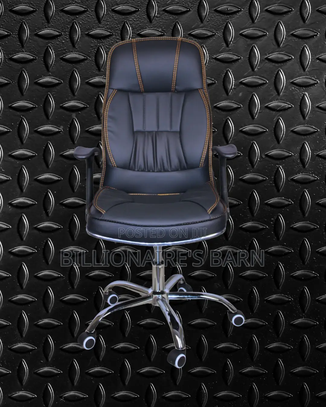 Pro-Grade Executive Leather Office Chair | Mesh Backrest