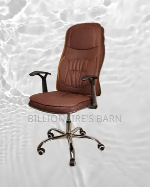 Ergonomic Executive Leather Chair | Imported Nylon Castors