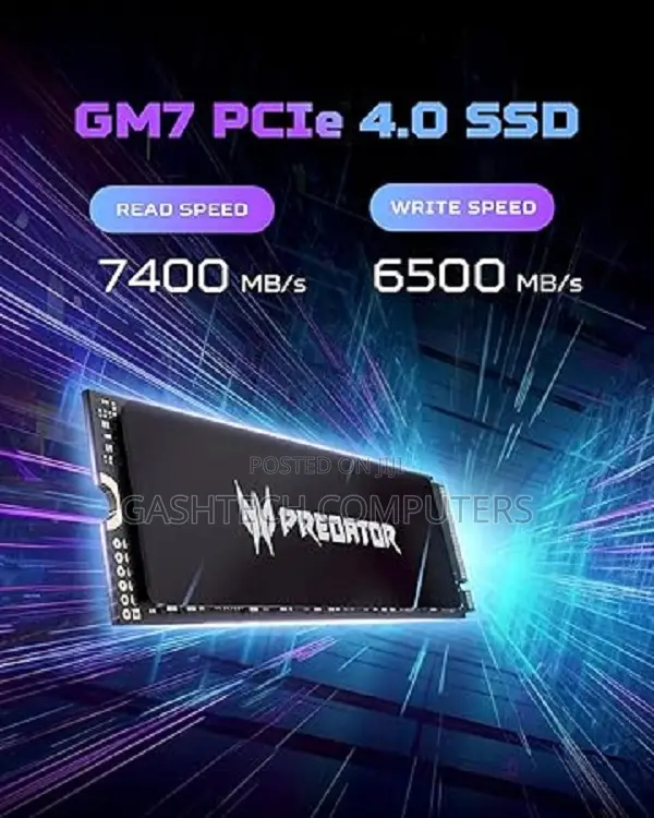 Acer Predator Gm7 Internal SSD M.2 Pcie Gen 4*4 Nvme 2280 - 4tb