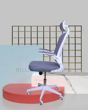 White Ergonomic Office Chair | Plush Tilt Lock Mechanism