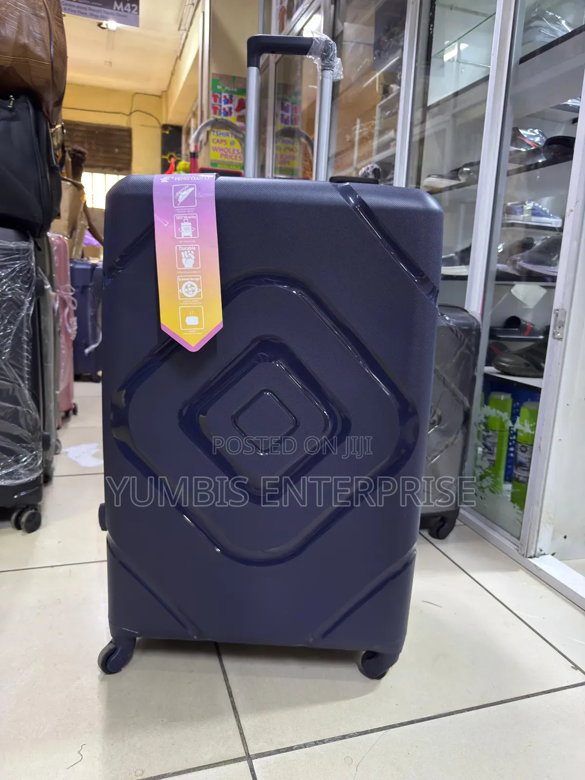 Extra Large Navy Suitcase U