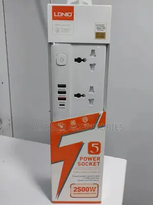 Ldnio Power Strip With 4 Usb Extension Socket 5 Ac Outlets