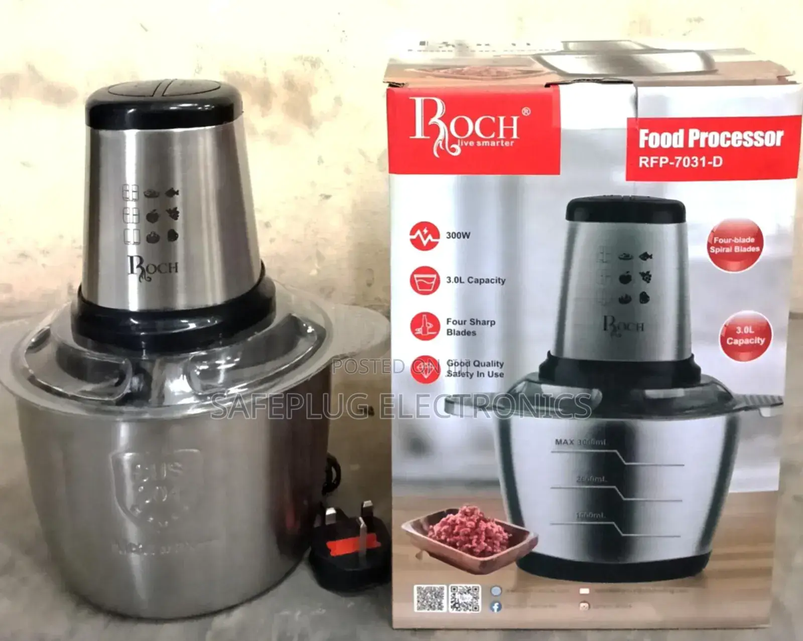 Make Cooking Easier and Faster With the Roch 3.0 Litres Food Processor