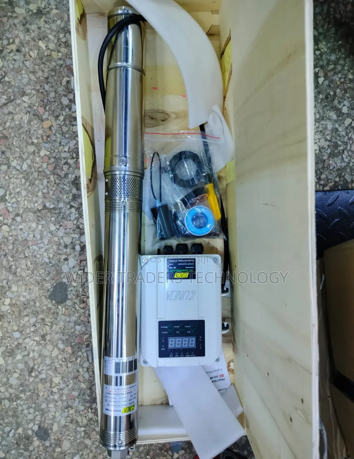 Kunda Solar Submersible Water Pump System, Including the Pump