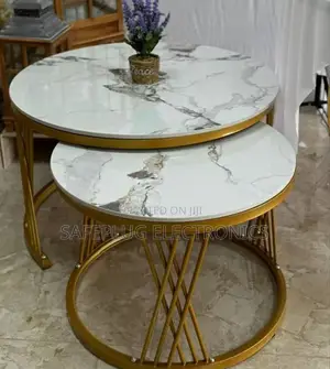 Modern Luxury Marble Nesting 2 In1 Coffee Table